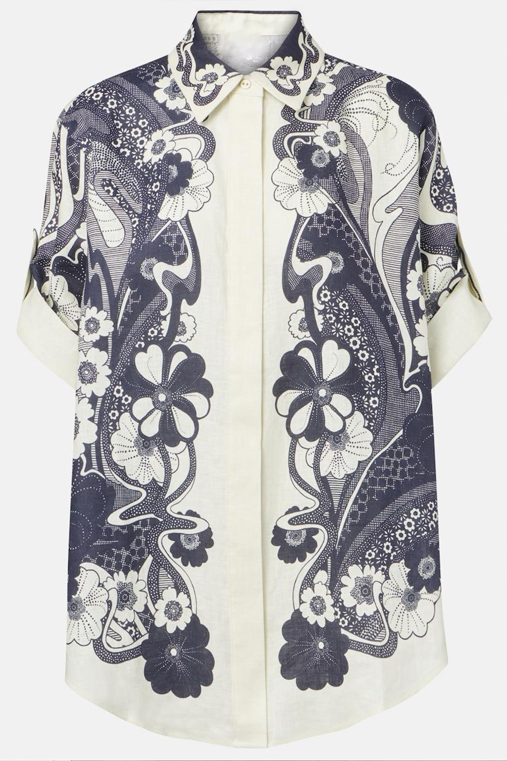 Floral Flapped Top & High Waist Pants Set