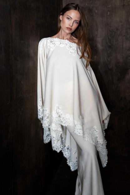 Satin Lace One Shoulder Top & Maxi Skirt Set