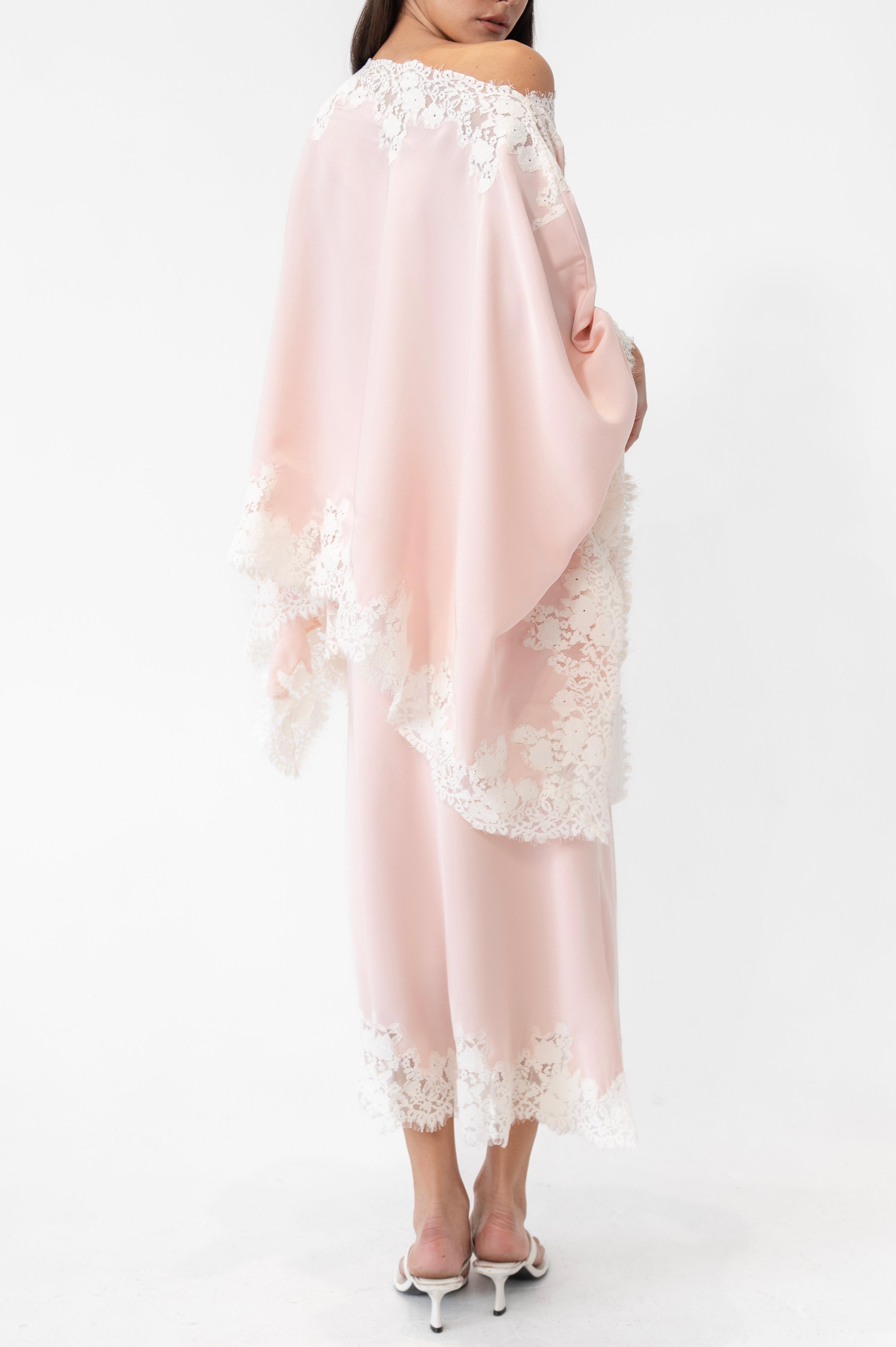 Satin Lace One Shoulder Top & Maxi Skirt Set