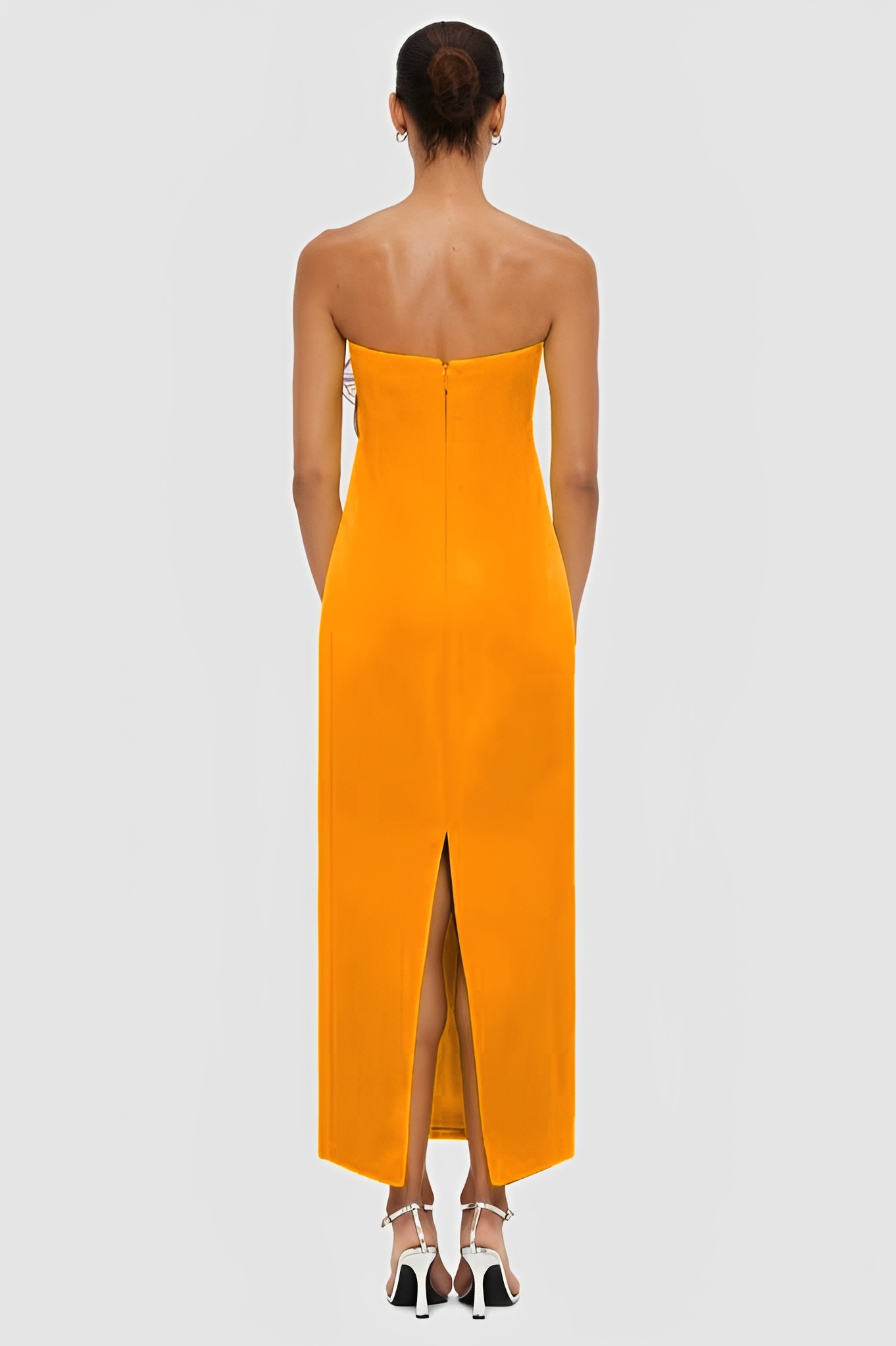 Appliquéd Round Neck Sleeveless Maxi Dress