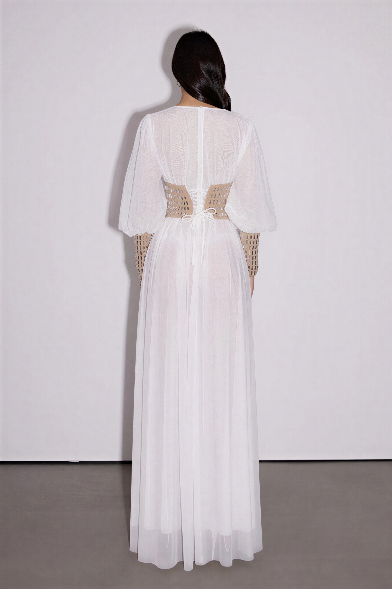 Crystal Mesh Maxi Dress