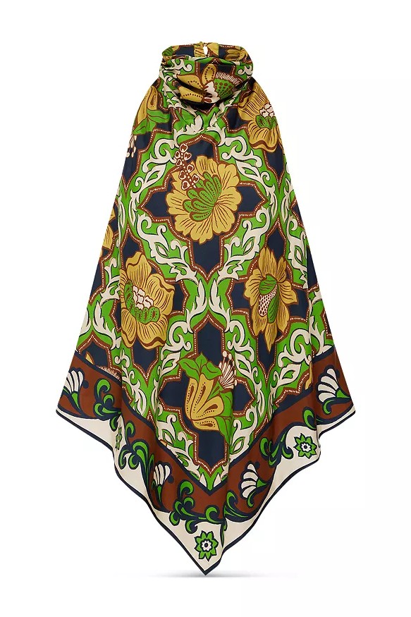 Halter Neck Stand Collar Top & High Waist  Pants Set