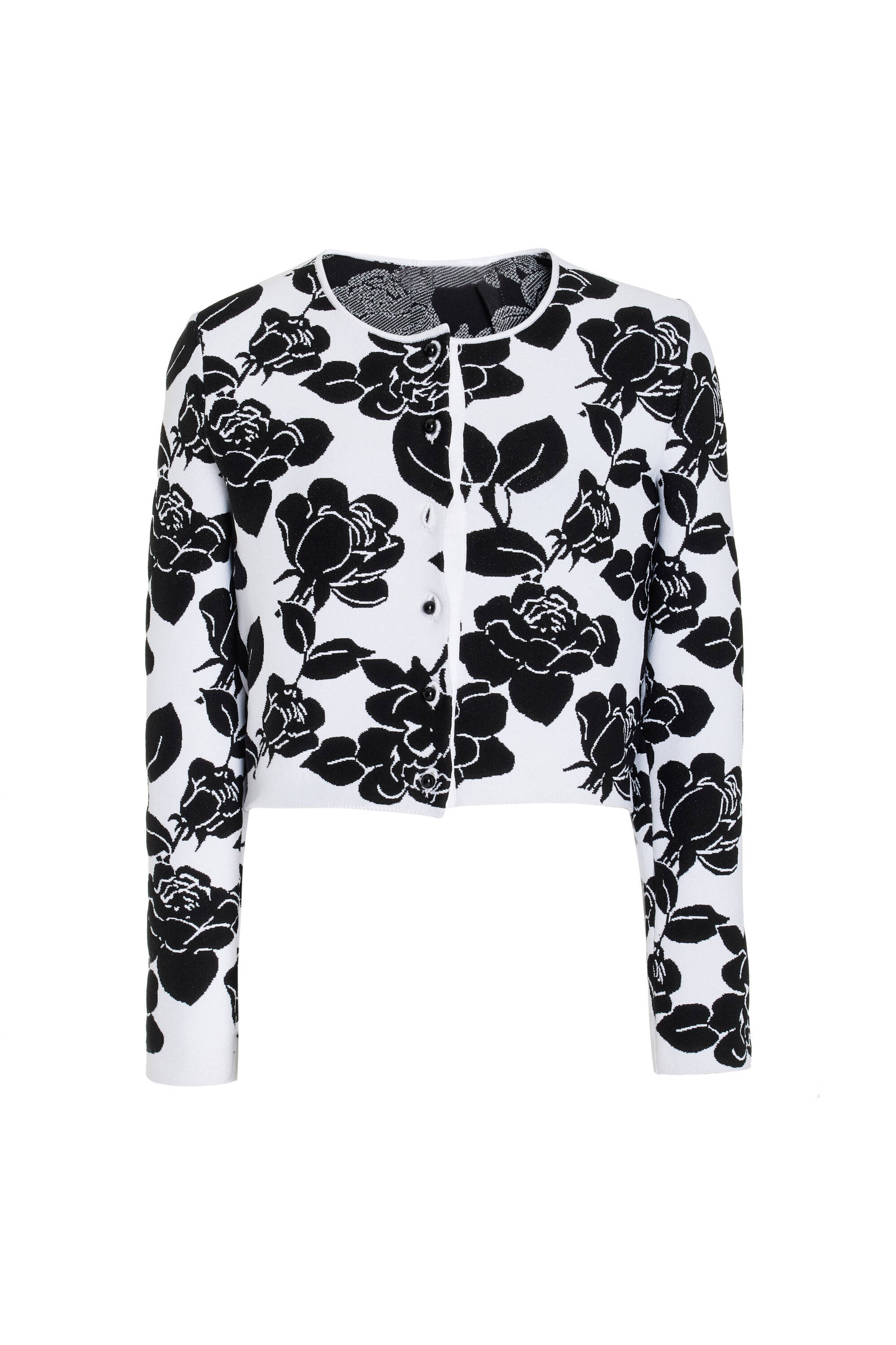 Floral Crop Cardigan & High Wasit Midi Skirt Set