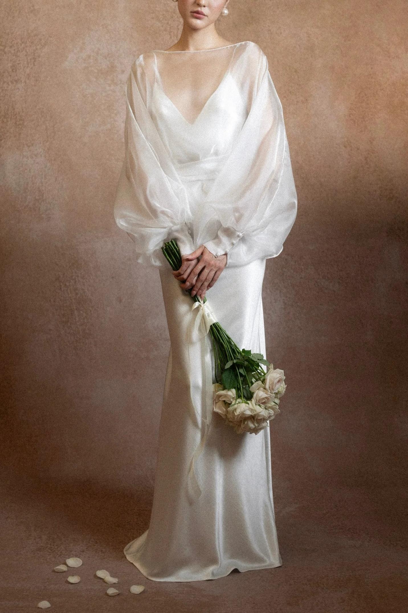 Boat Neck Lantern Sleeve Maxi Dress With Belt