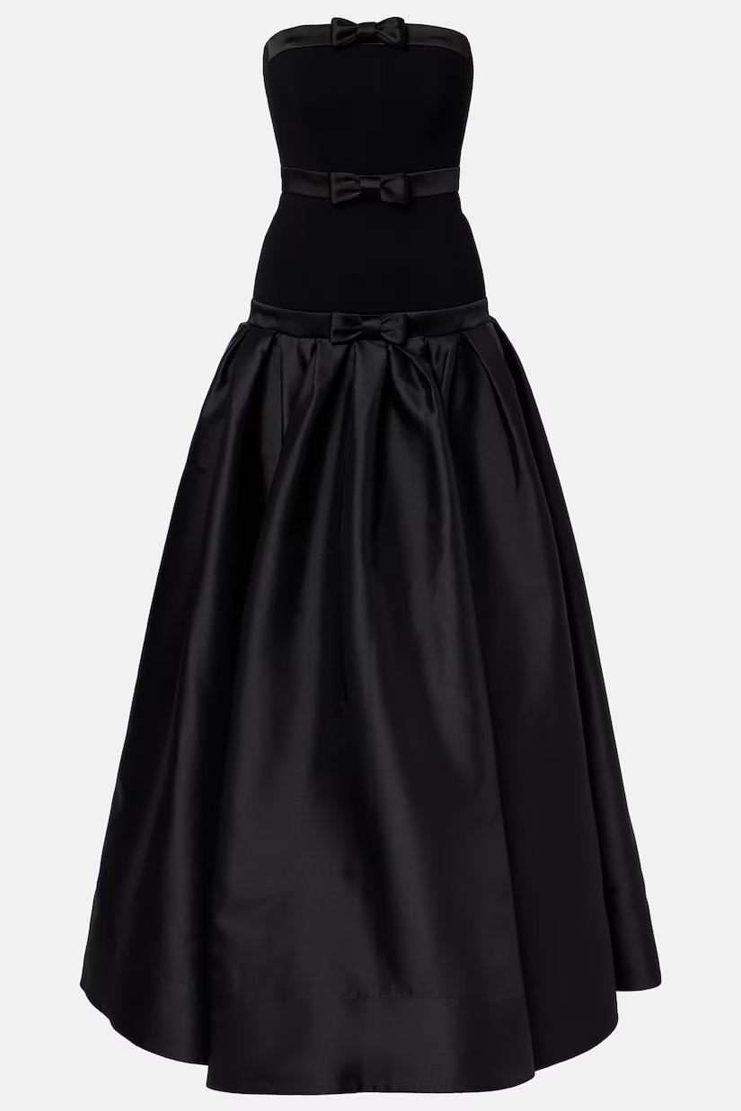Bow Strapless Maxi Dress