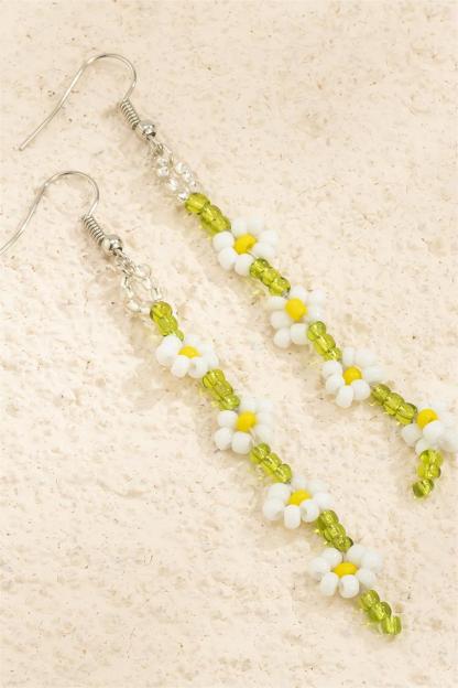 Beads Flower Earrings