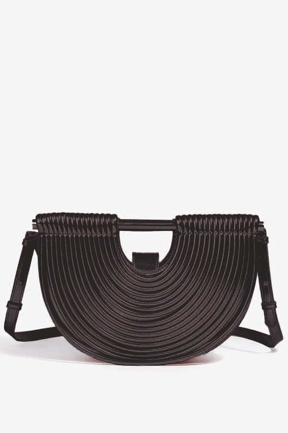PU Semi-Circular Woven Bag