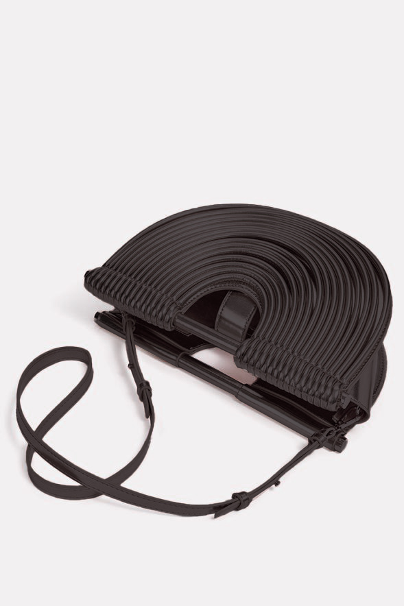 PU Semi-Circular Woven Bag