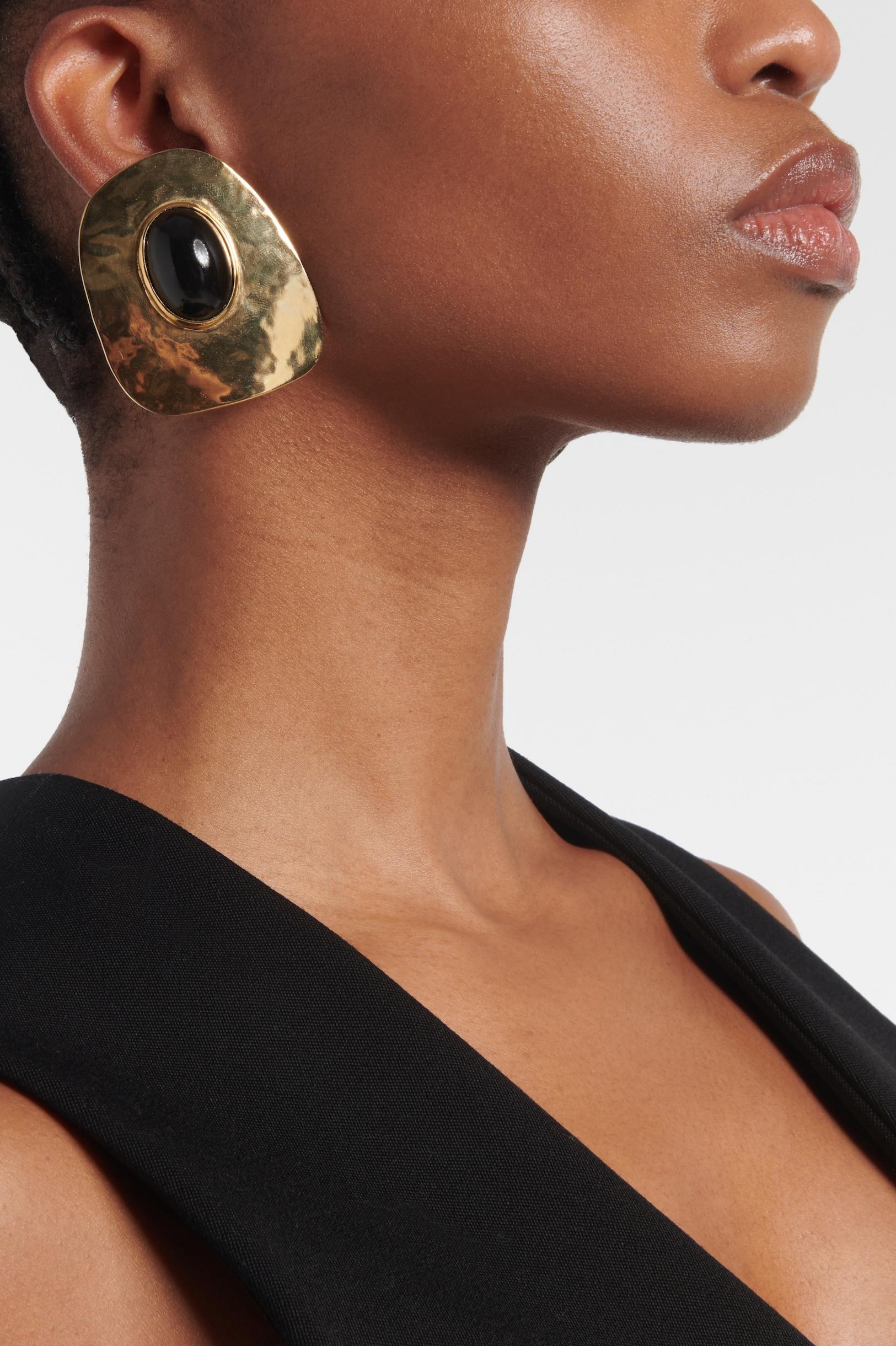 Vintage Irregular Shape Metal Earrings