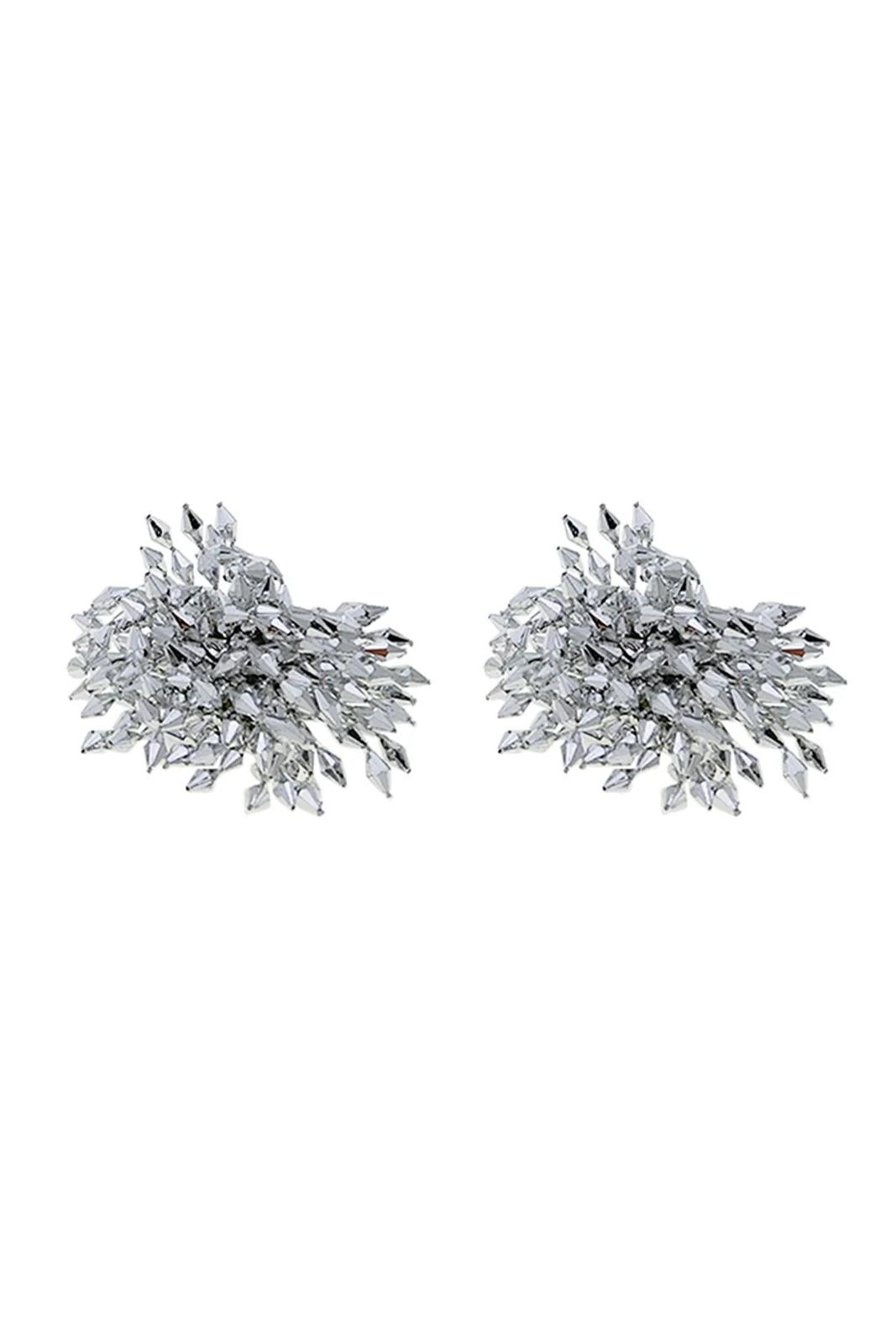 Crystal Cluster Statement Earrings