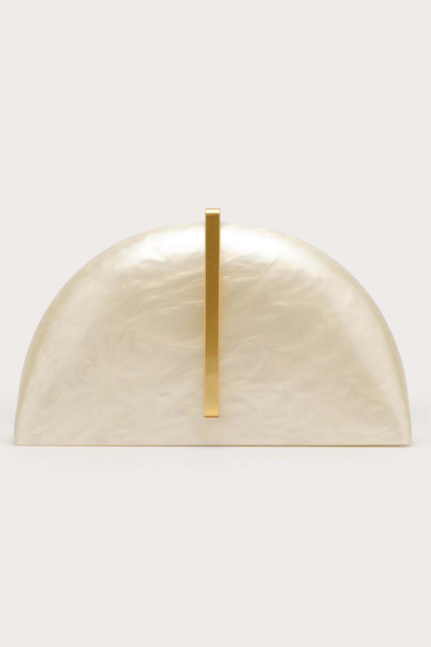 Acrylic Metal Semicircle Bag
