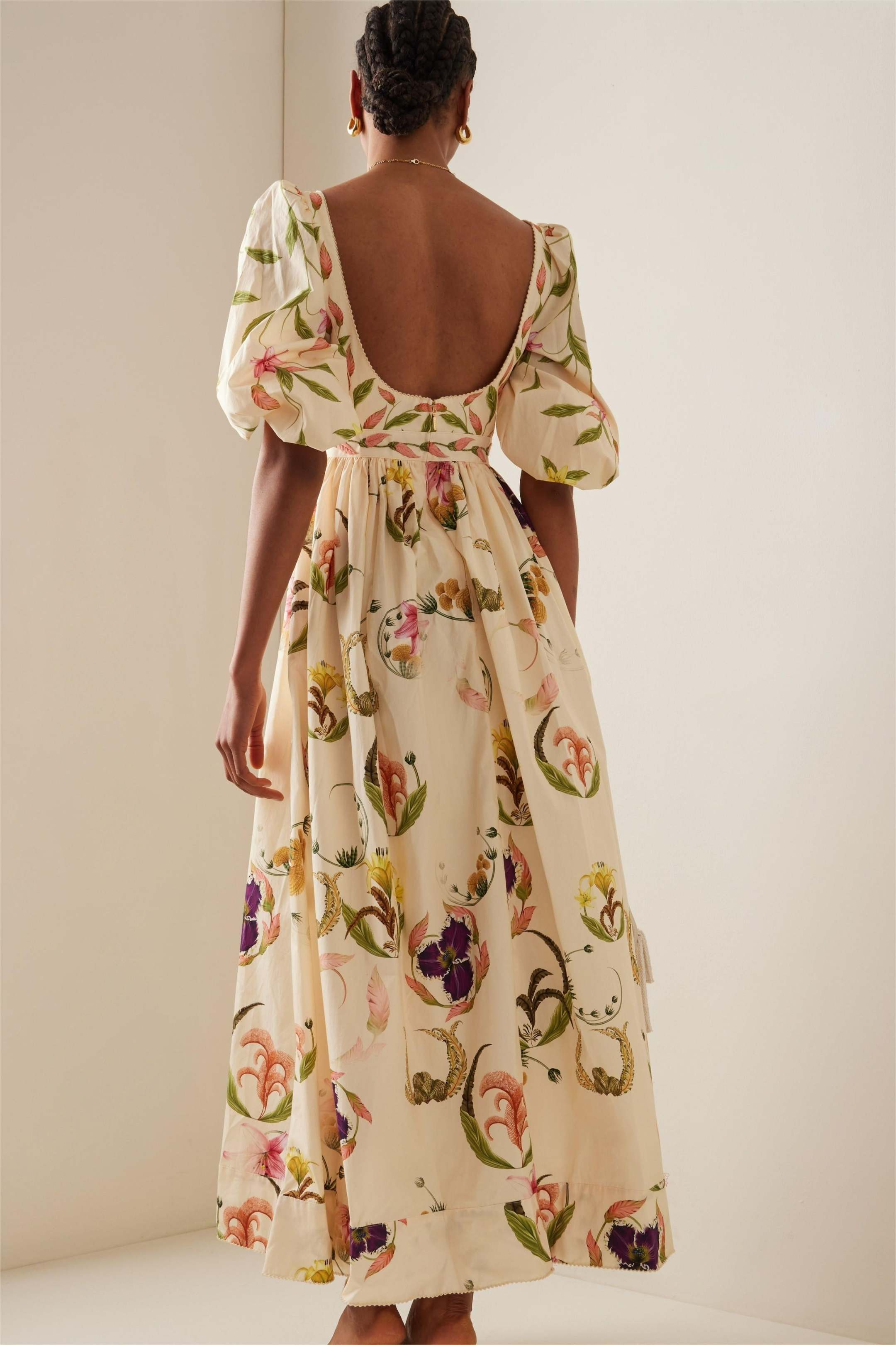 Garden Bloom Collared Midi Dress main image 0