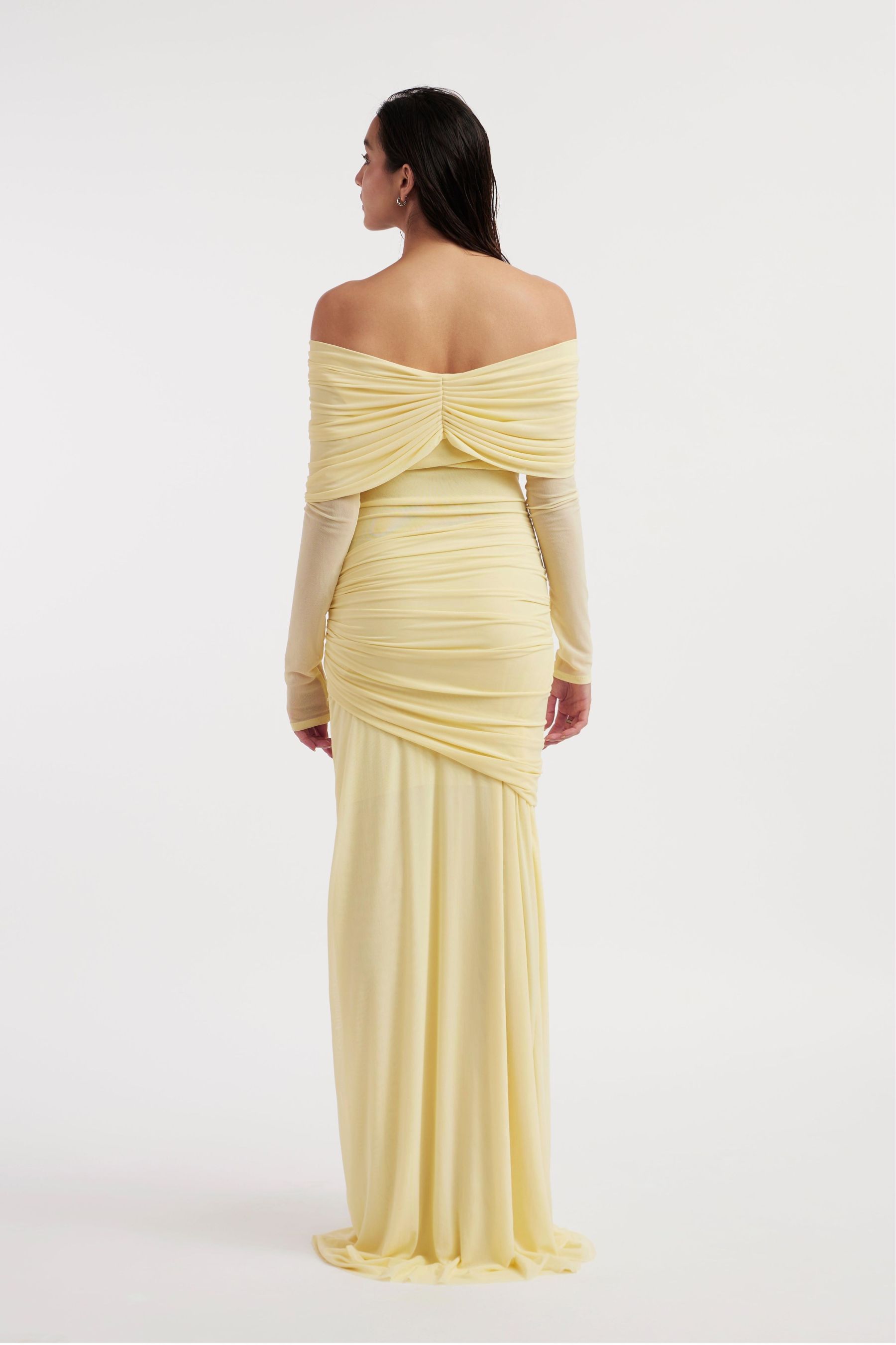 Solid Jersey Knotted Maxi Dress