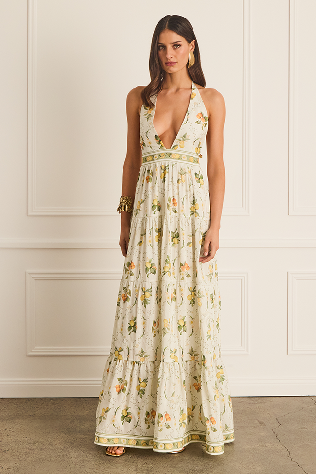 Floral Sleeveless Maxi Dress