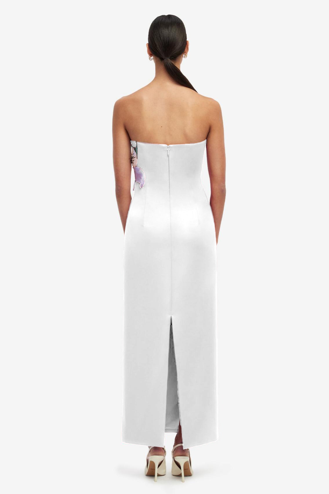 Embroidered Off-Shoulder Midi Dress