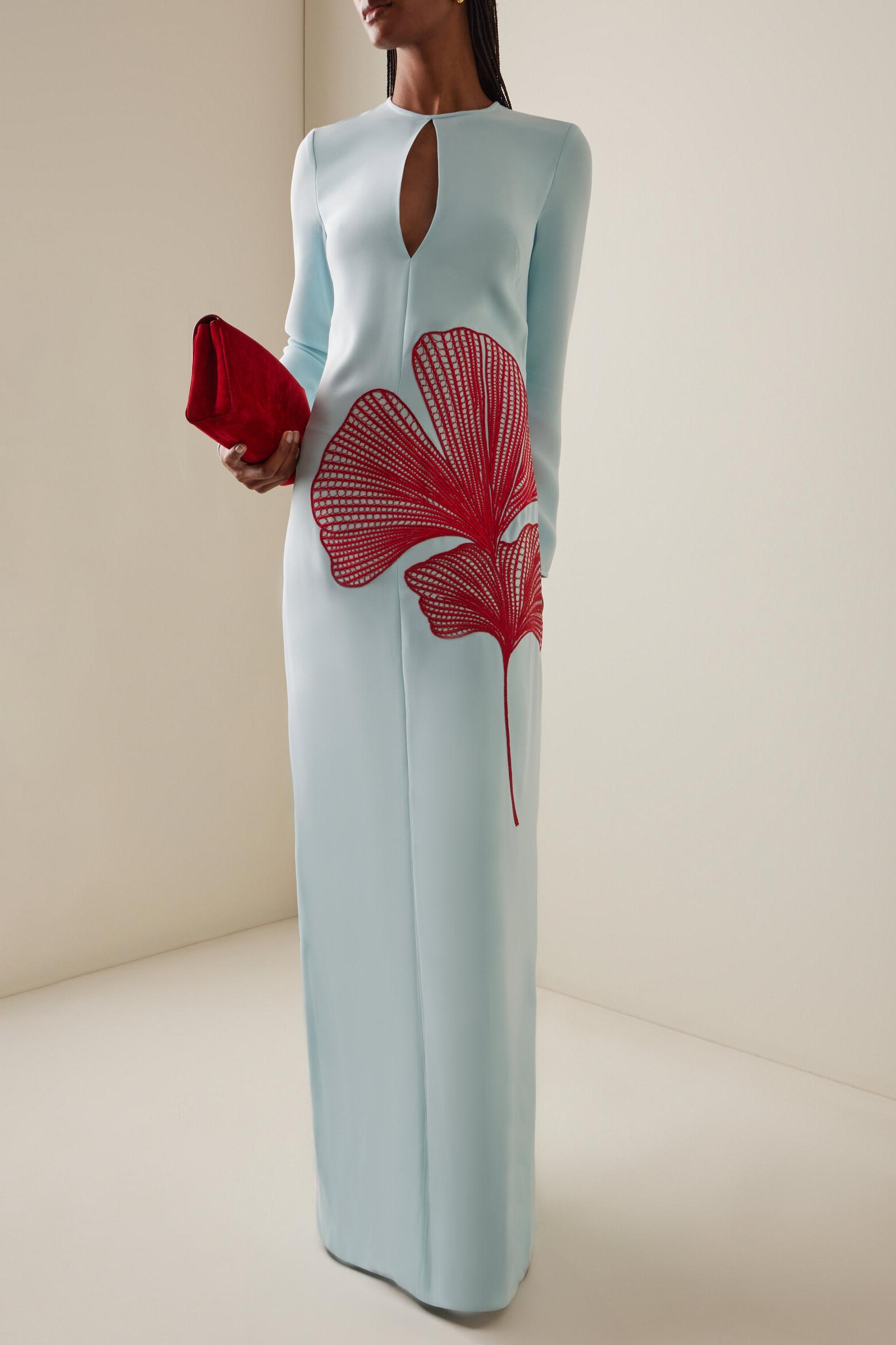 【週末値下げ】 Framed flower open long dress MURRAL⭐︎Framed flower open long dress