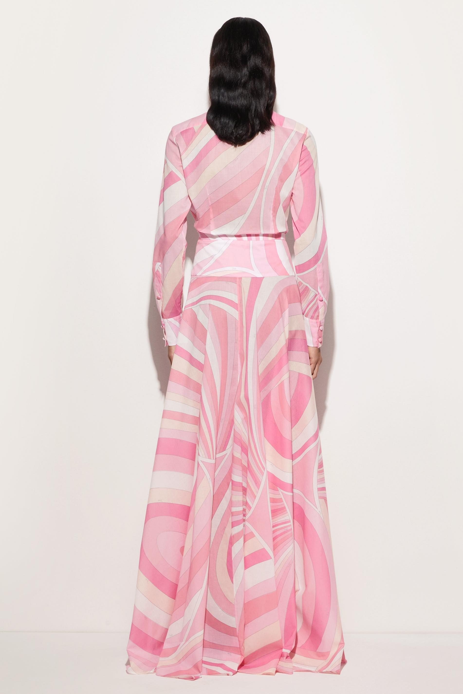 Geometric Patterns Flapped Top & Maxi Skrit Set