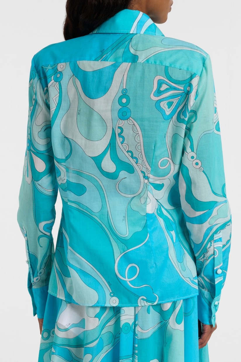 Geometric Patterns Flapped Top & Maxi Skrit Set