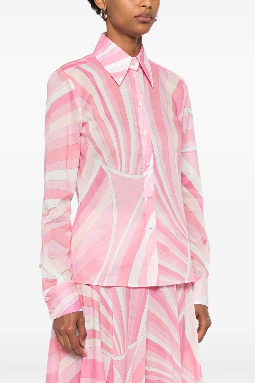 Geometric Patterns Flapped Top & Maxi Skrit Set
