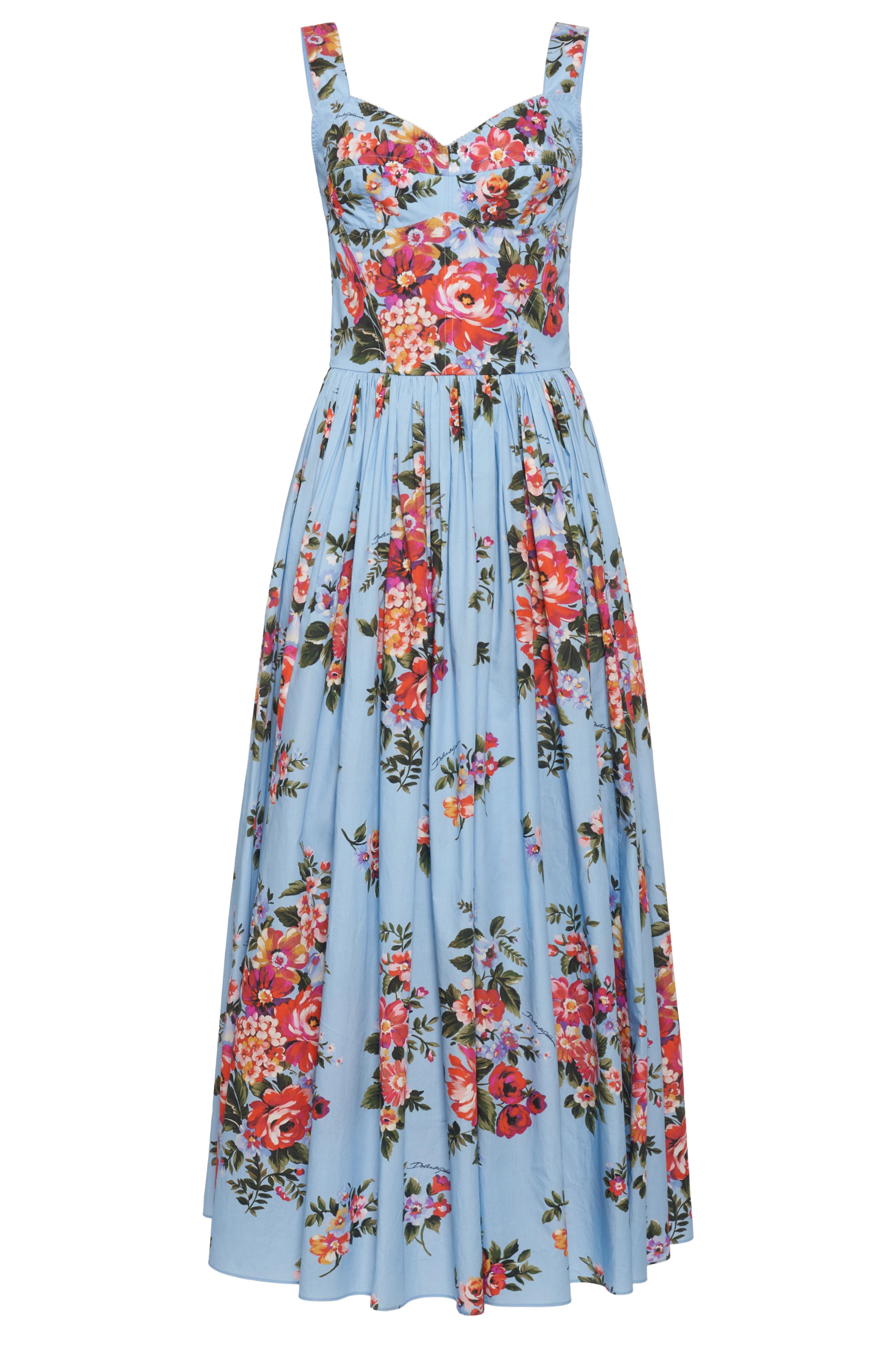 Floral Smocking Slip Maxi Dress