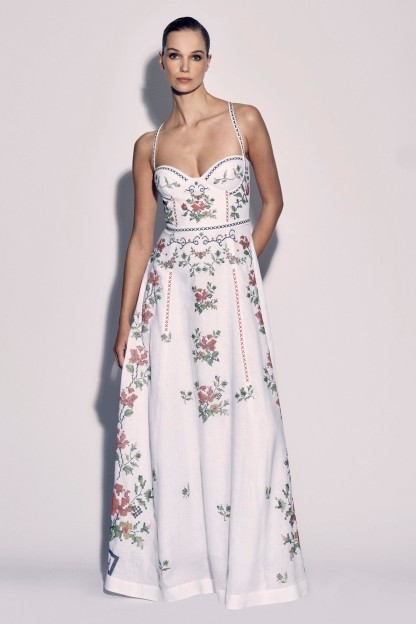 Floral Sweetheart Neck Slip Maxi Dress