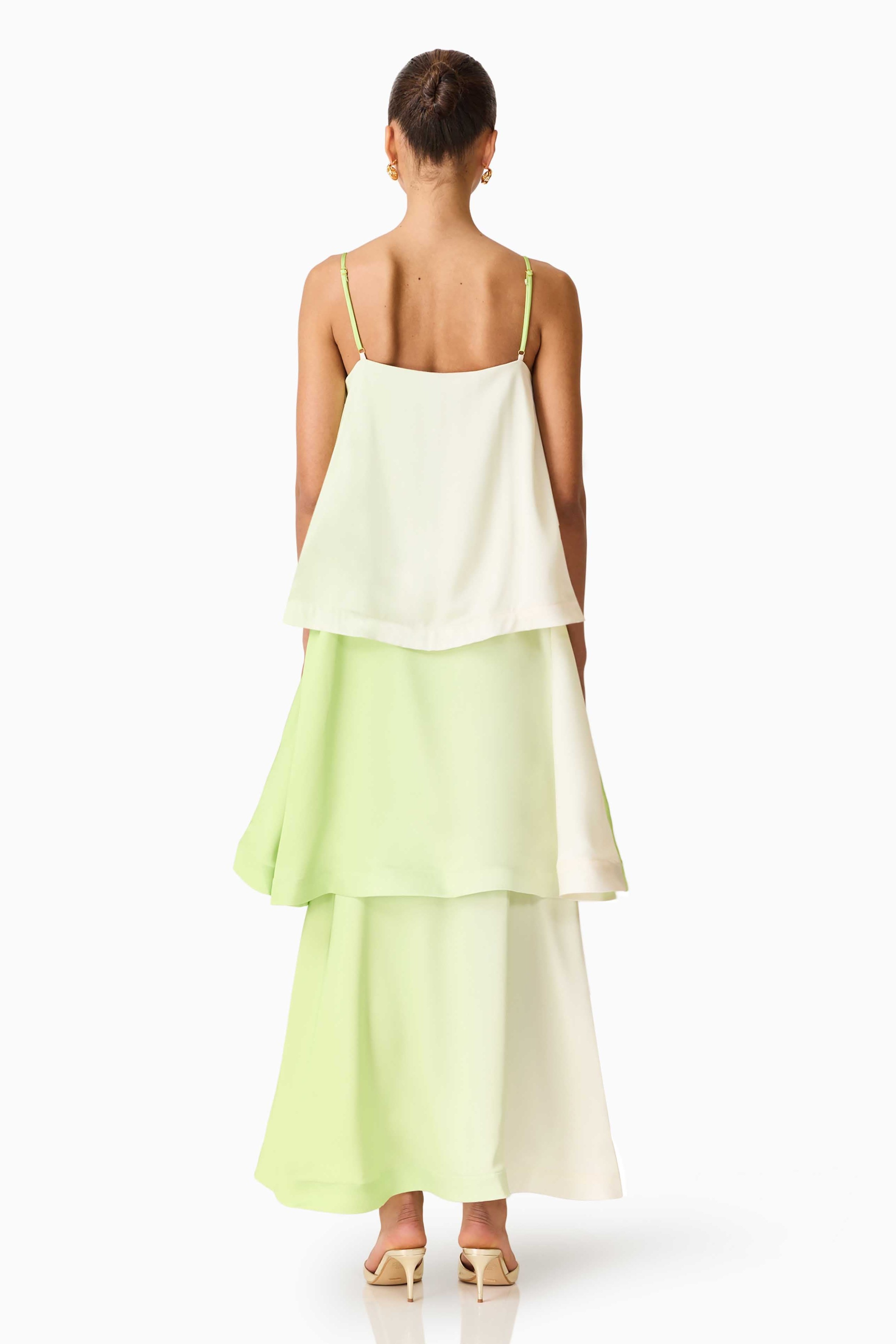 Floral Ruffle Slip Maxi Dress