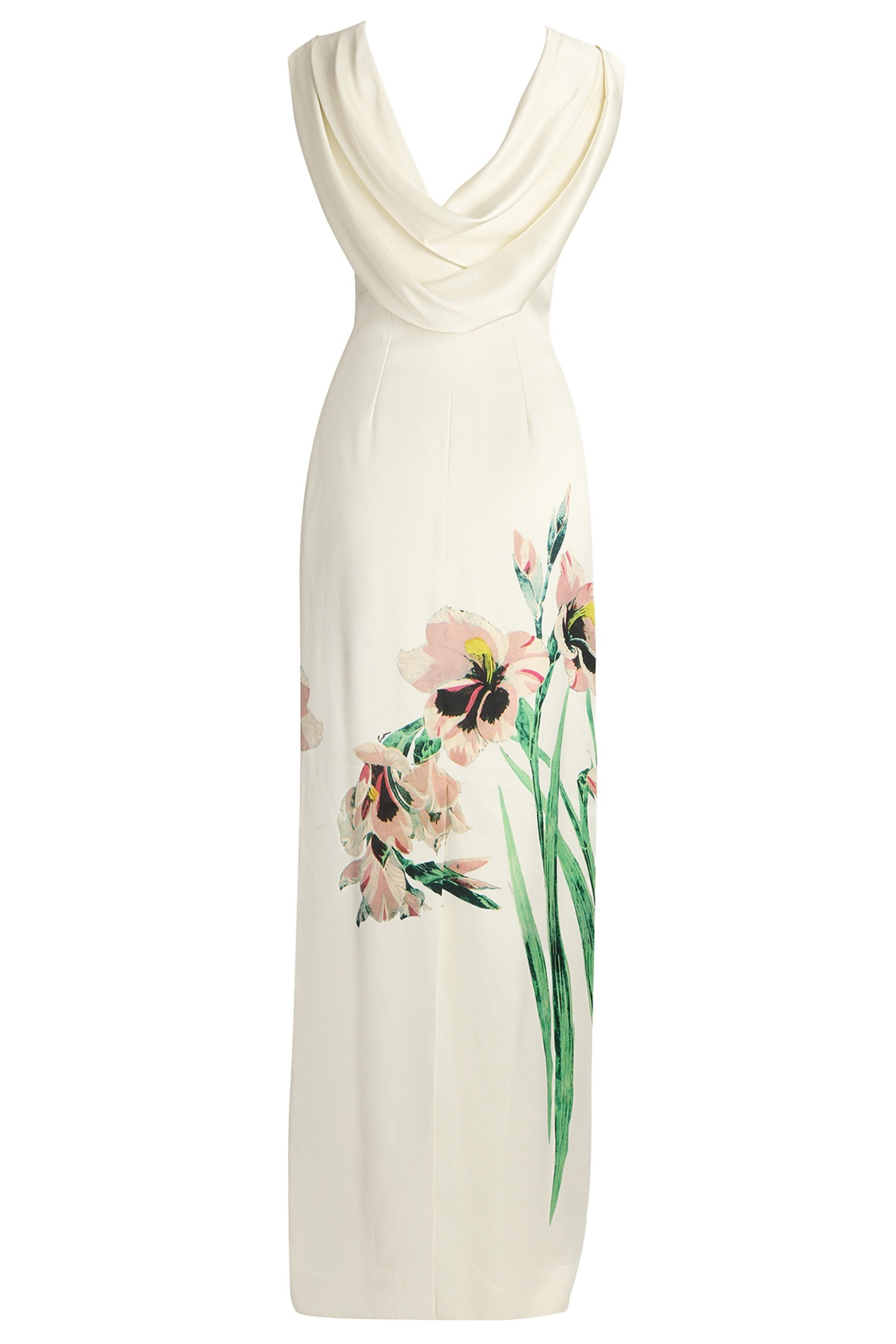 Floral Backless Sleeveless Maxi Dress