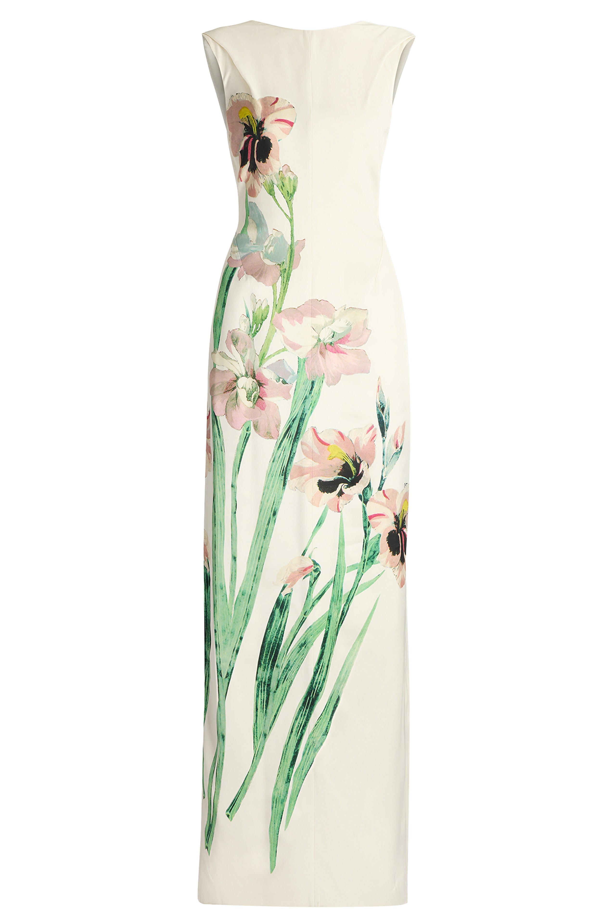 Floral Backless Sleeveless Maxi Dress
