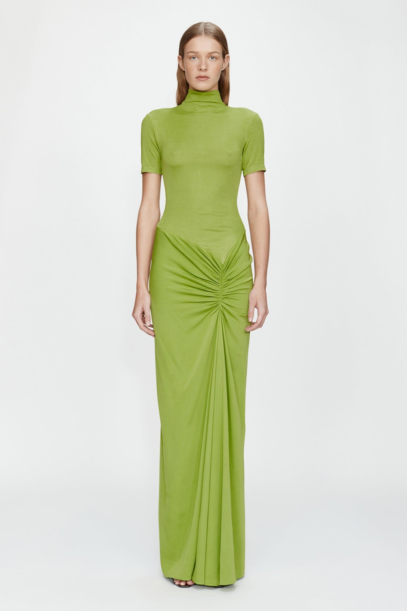 Print V-Neck Layered Ruffle Hem Cami Midi Dress  JardinVue