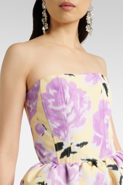 Floral Off Shoulder Slit Maxi Dress