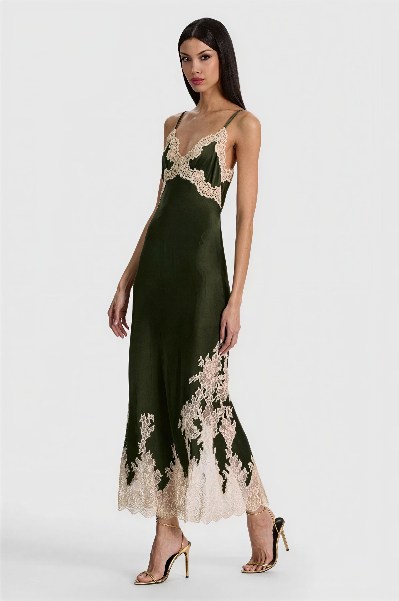 Lace Long Sleeve Jacket & Slip Midi Dress Set