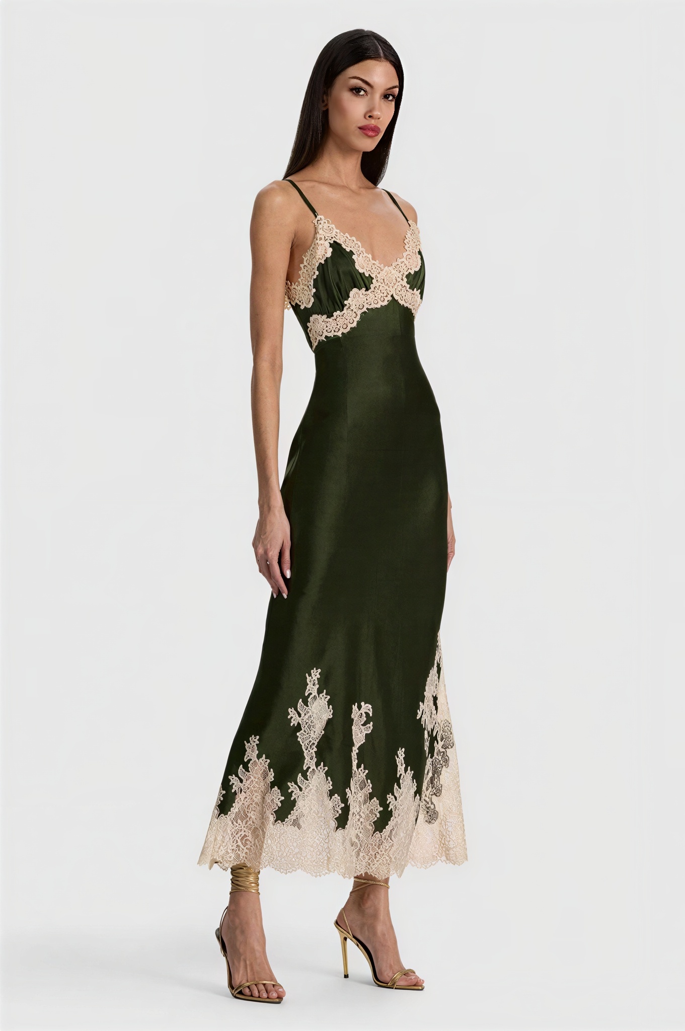 Lace Long Sleeve Jacket & Slip Midi Dress Set