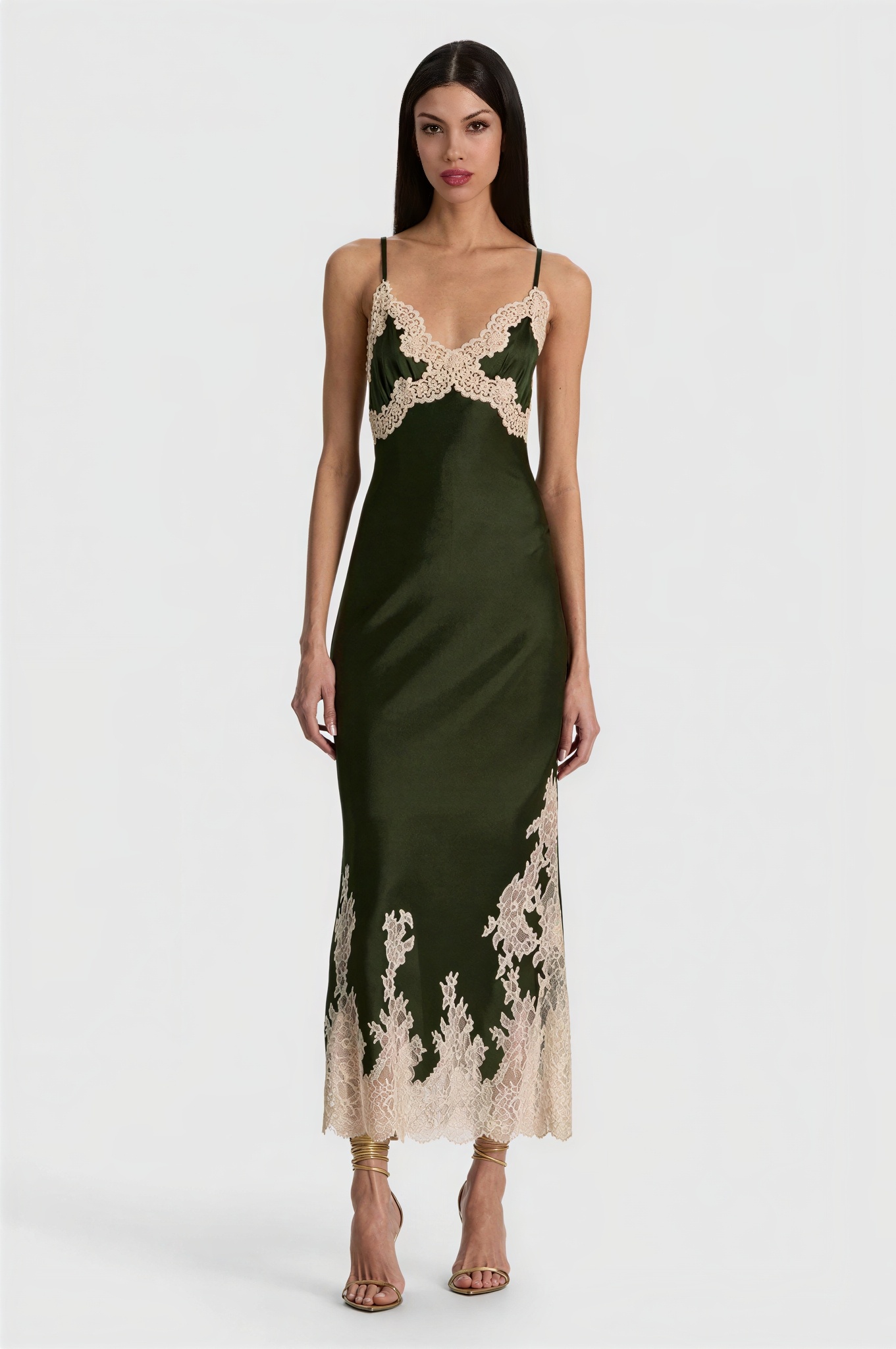 Lace Long Sleeve Jacket & Slip Midi Dress Set