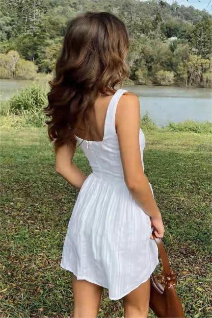 Square Collar Cami Mini Dress
