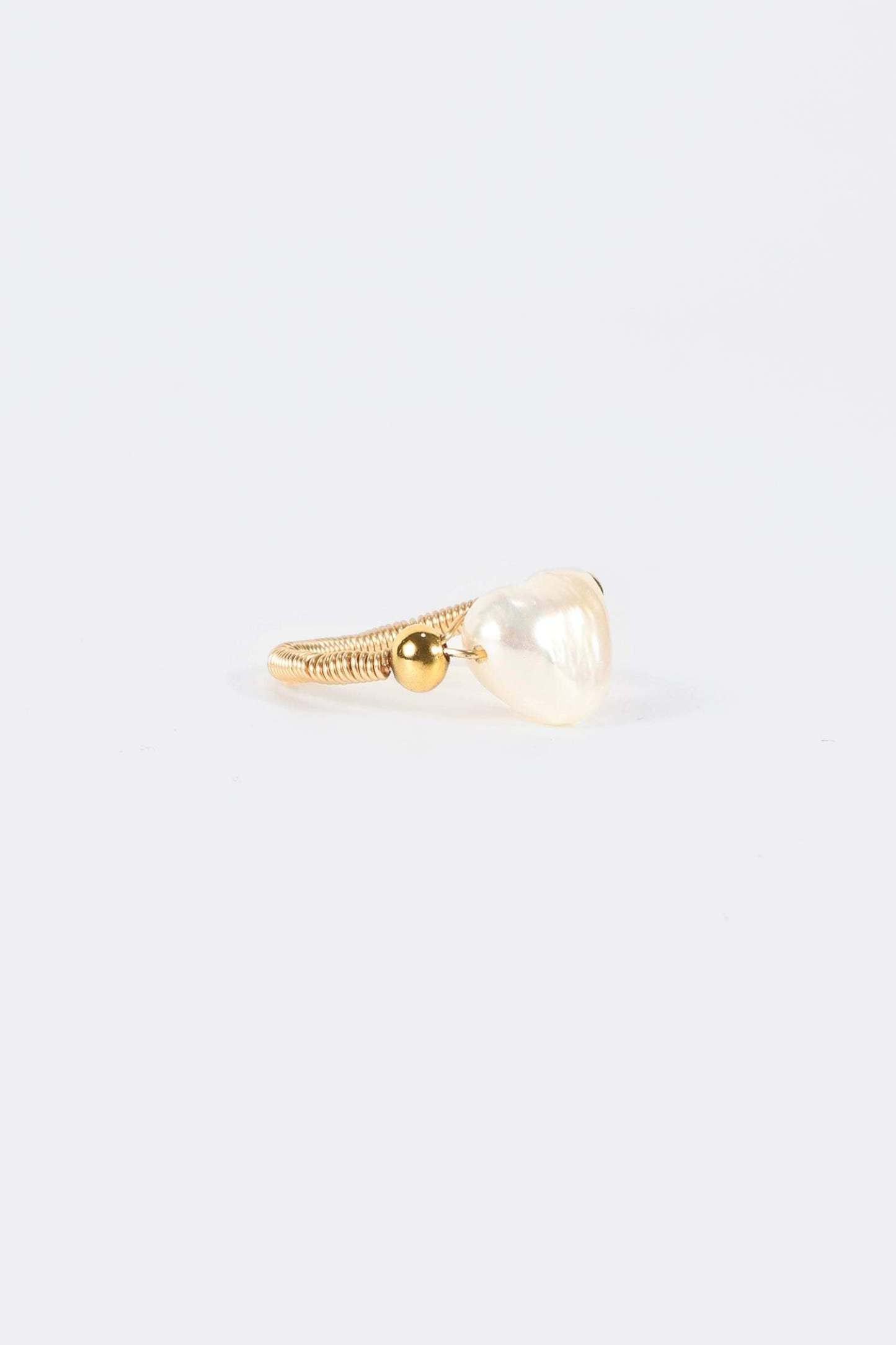 Natural Pearl Beaded Ring