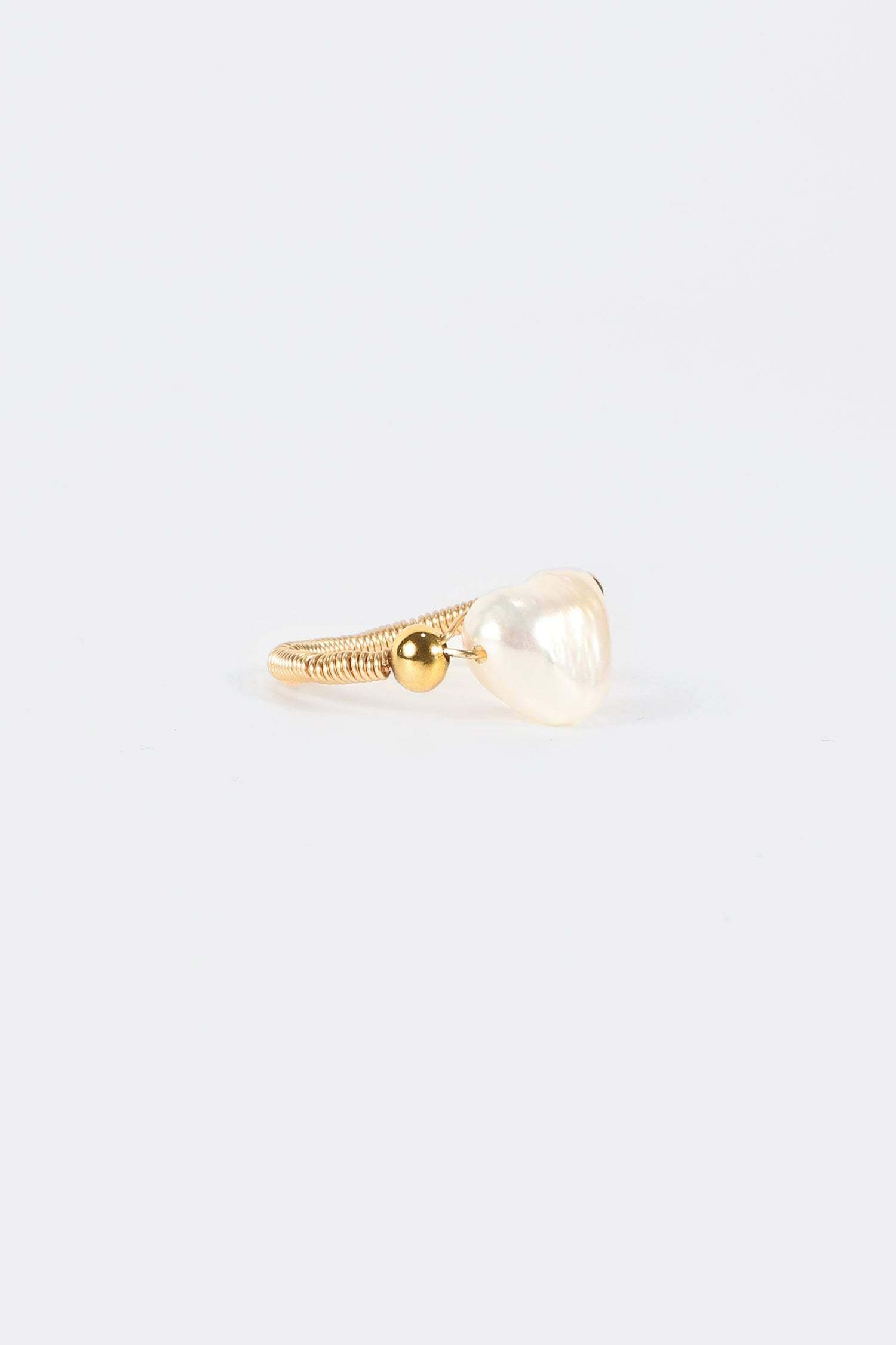 Natural Pearl Beaded Ring