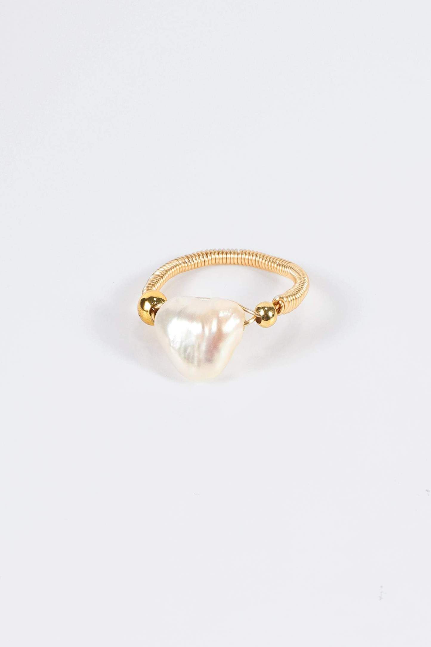 Natural Pearl Beaded Ring