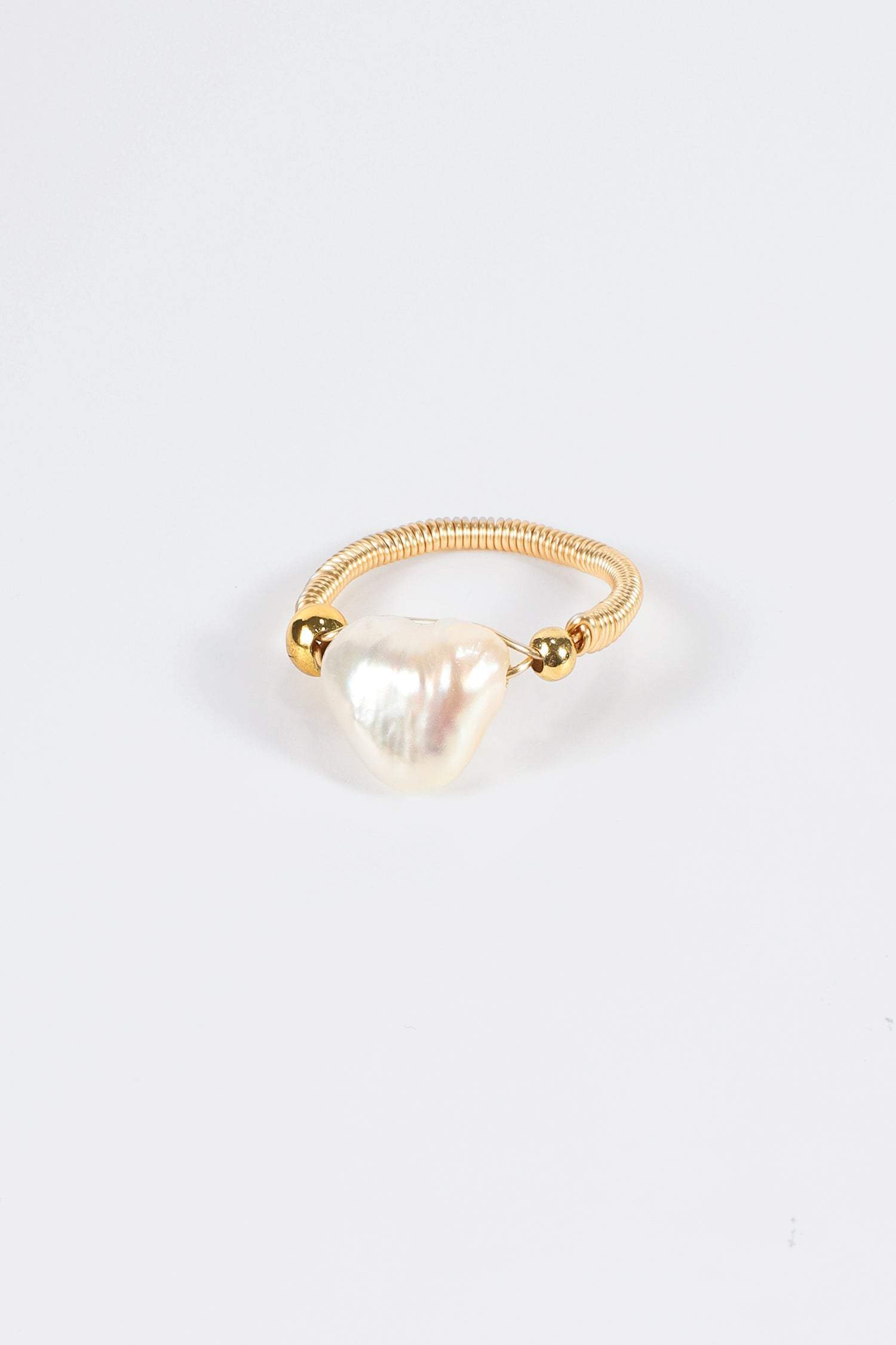 Natural Pearl Beaded Ring