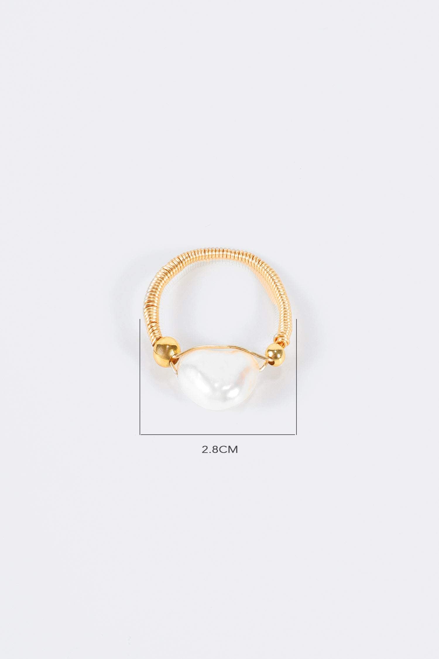Natural Pearl Beaded Ring
