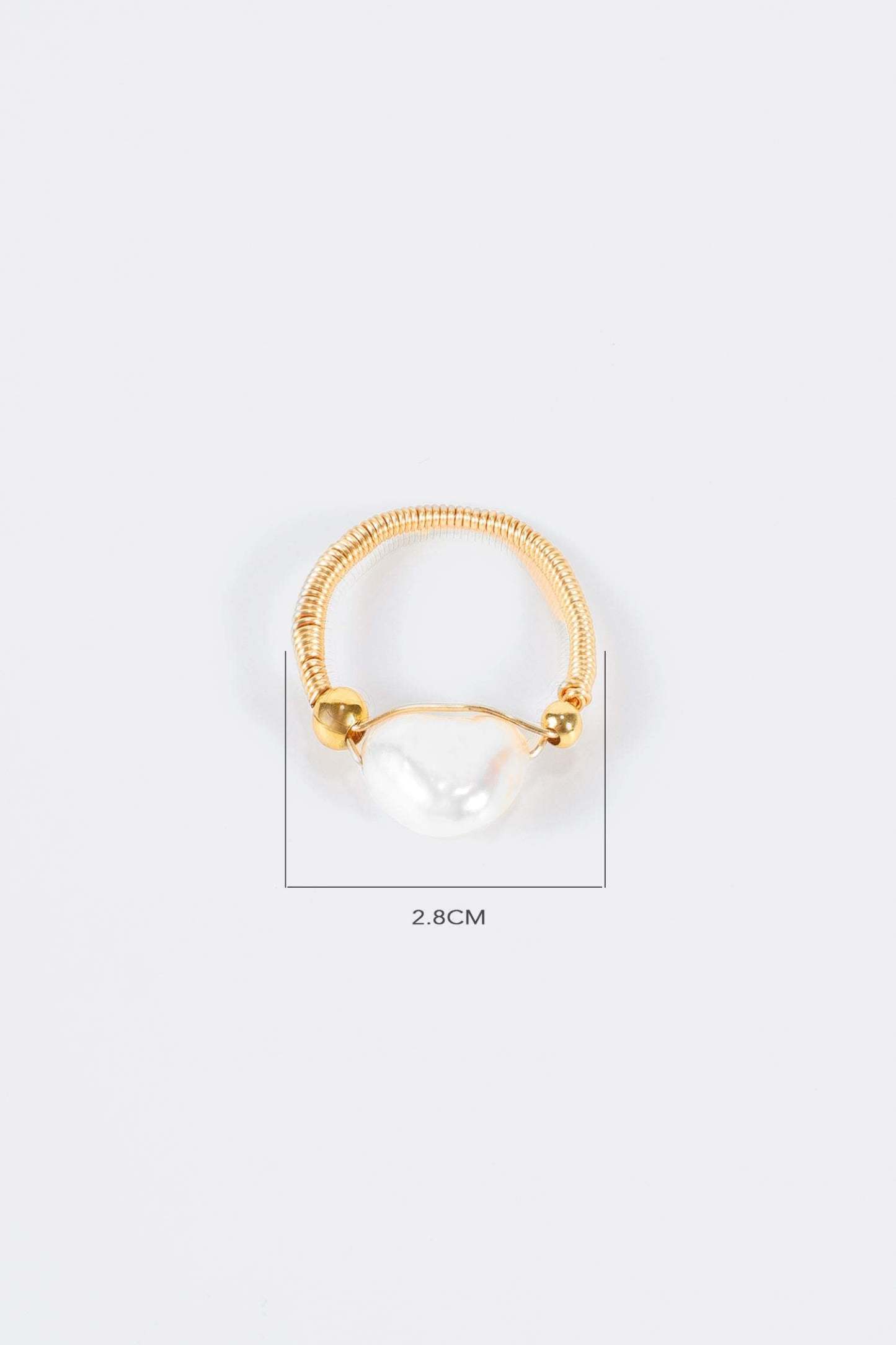 Natural Pearl Beaded Ring