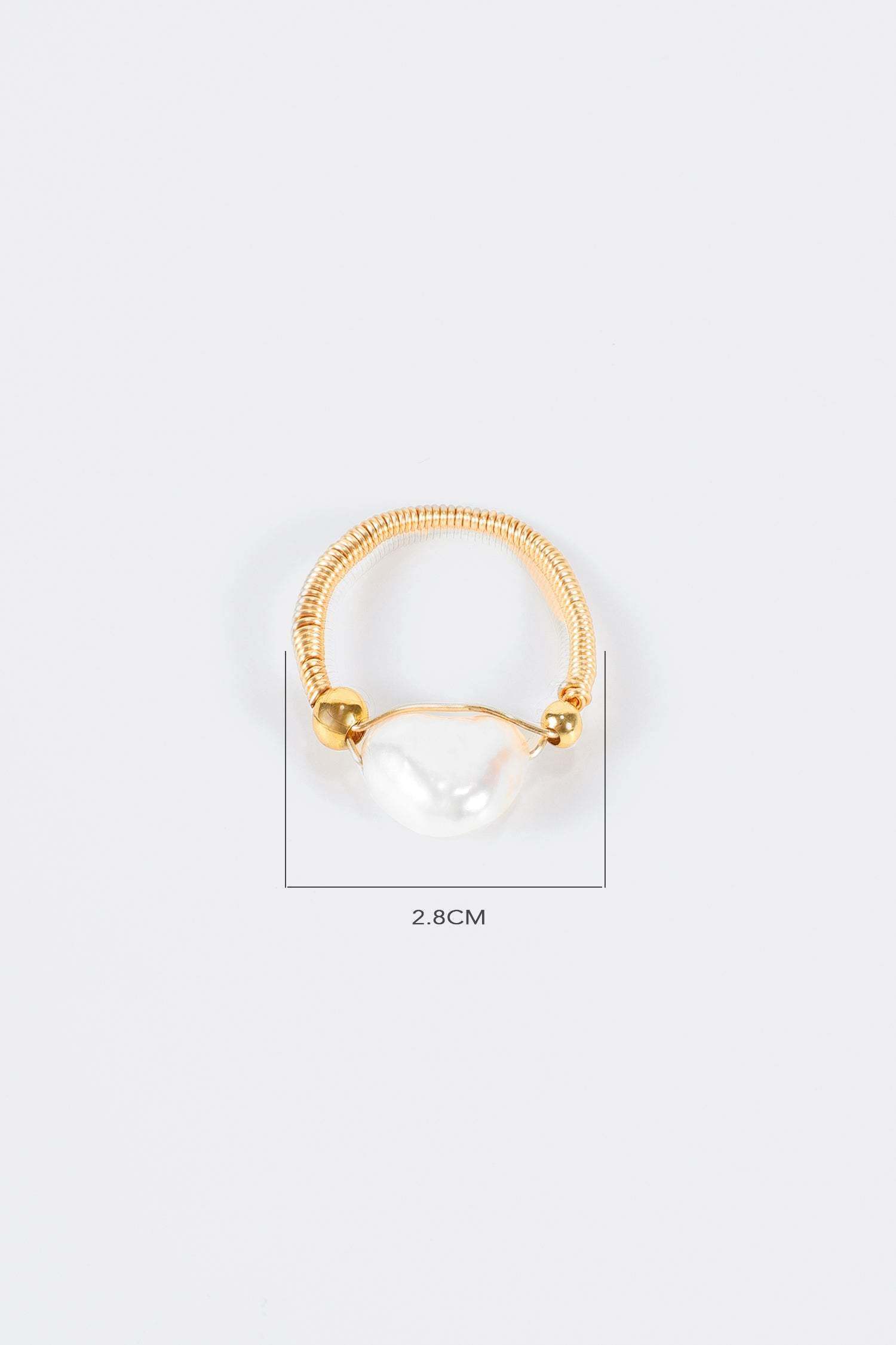Natural Pearl Beaded Ring