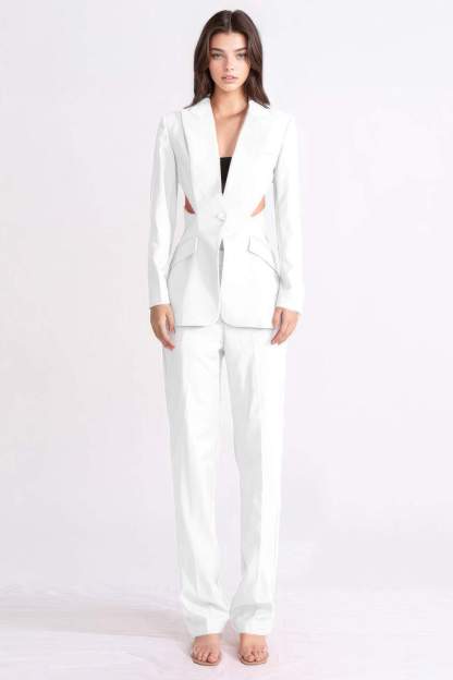 Cut-Out Backless Suit Two-piece Set