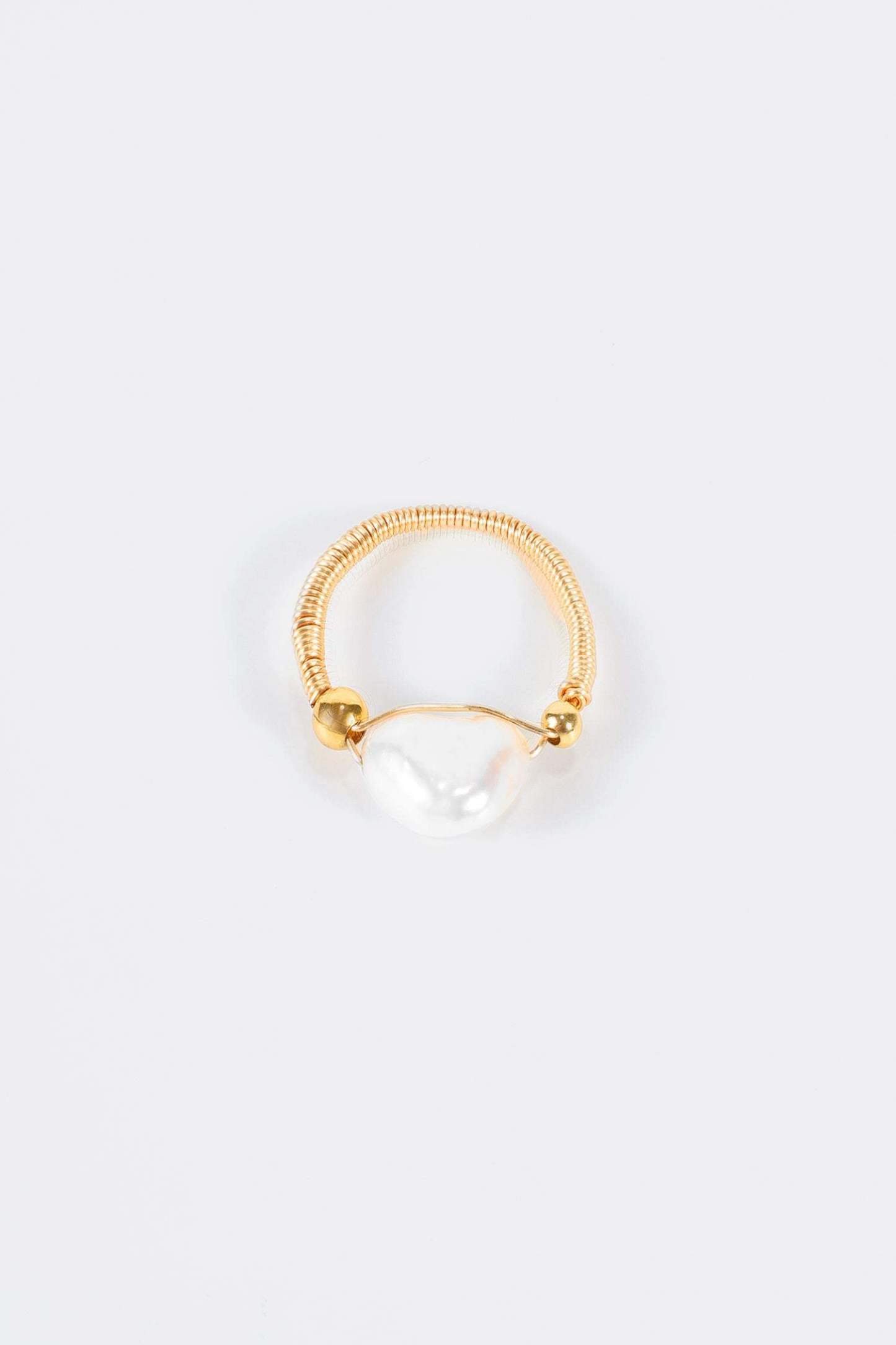 Natural Pearl Beaded Ring