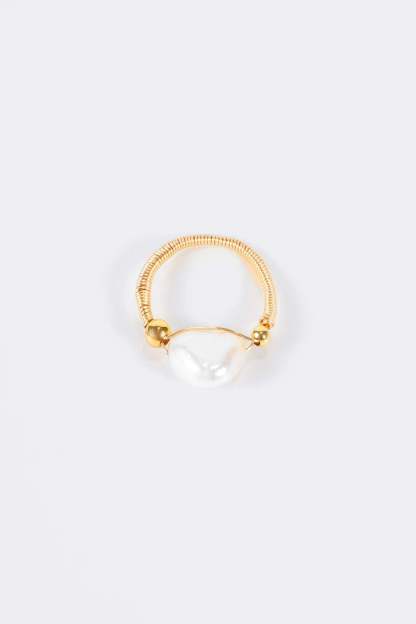 Natural Pearl Beaded Ring