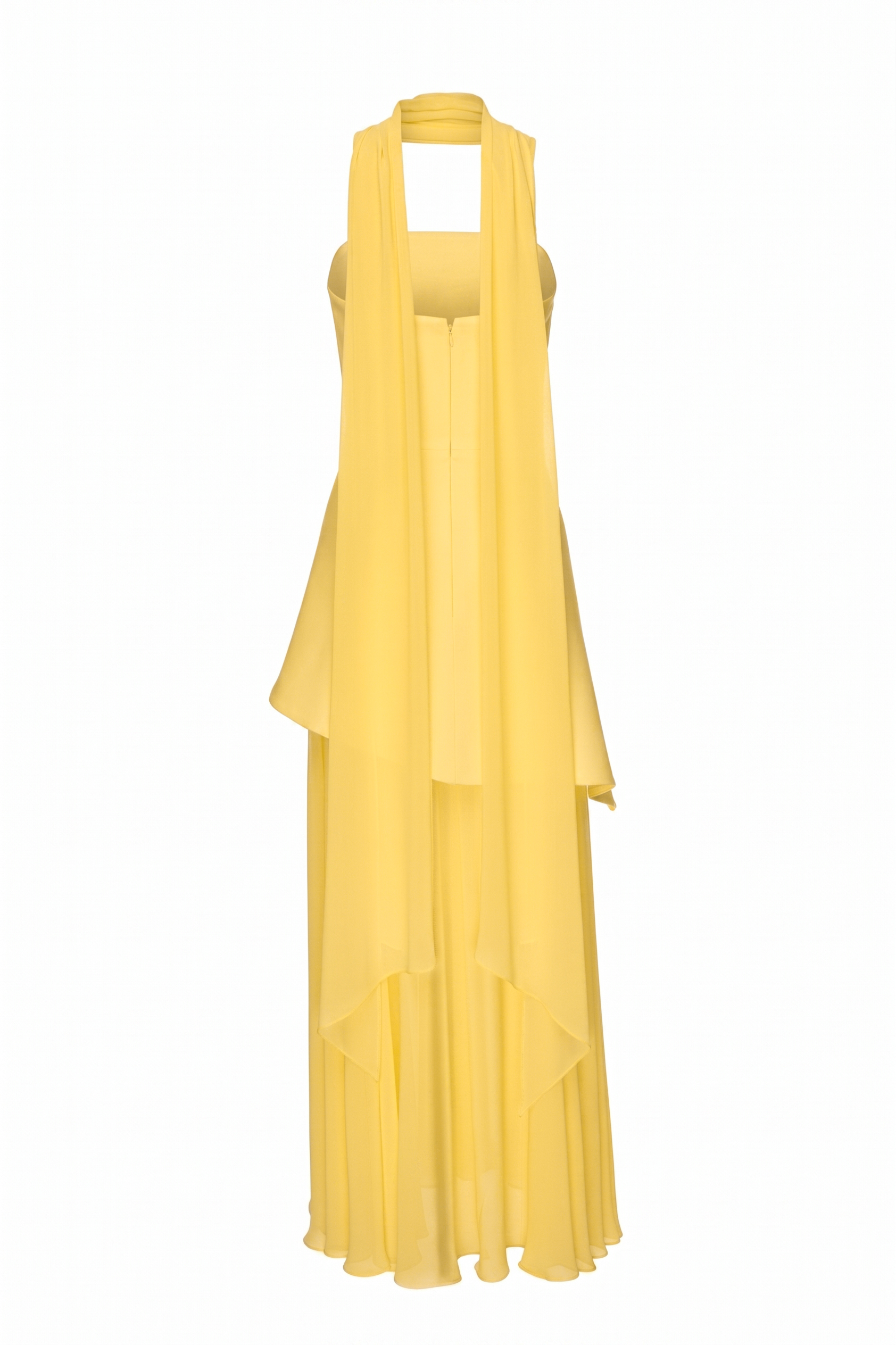 Solid Off-Shoulder Tie-Up Maxi Dress