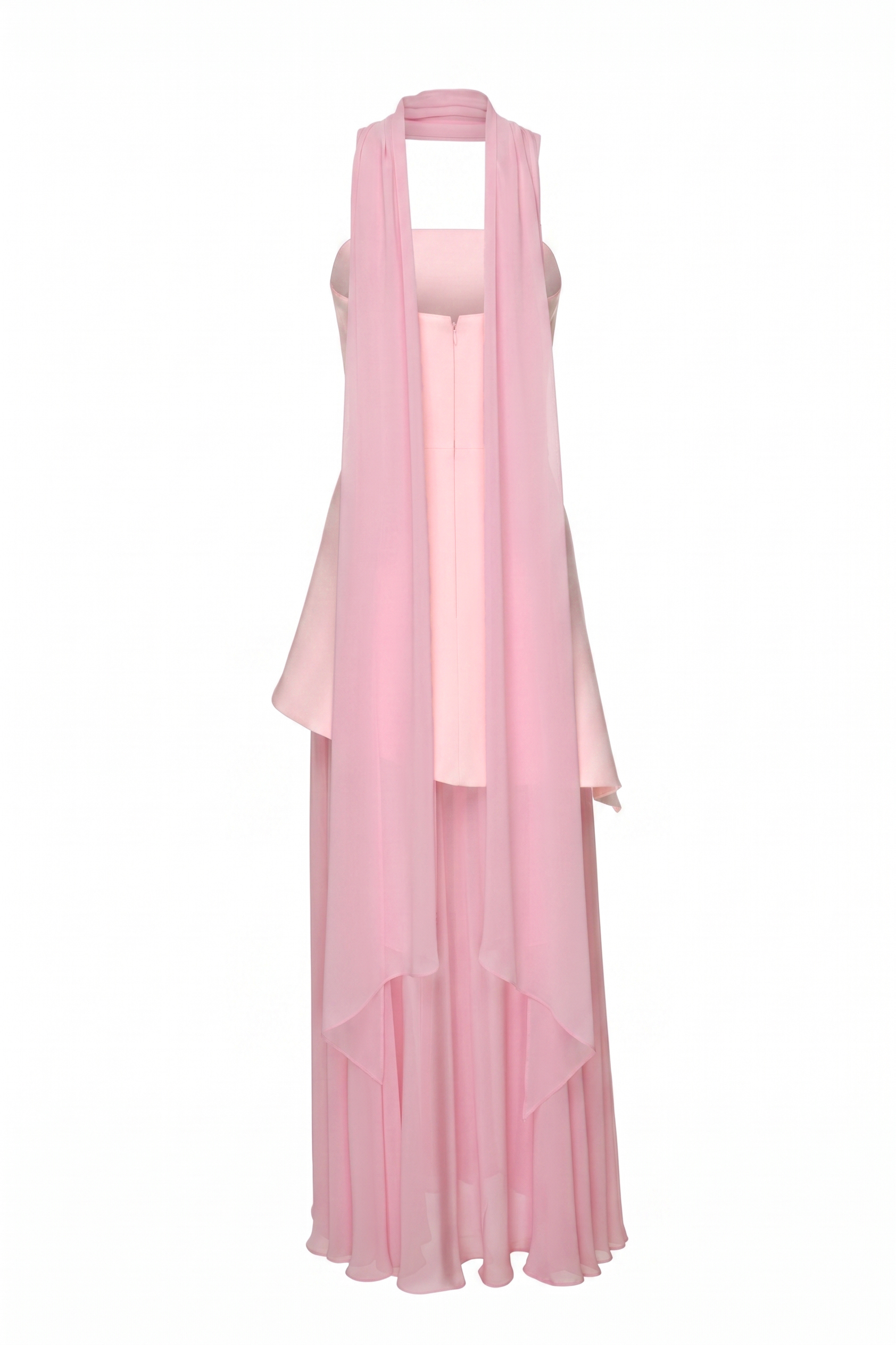 Solid Off-Shoulder Tie-Up Maxi Dress