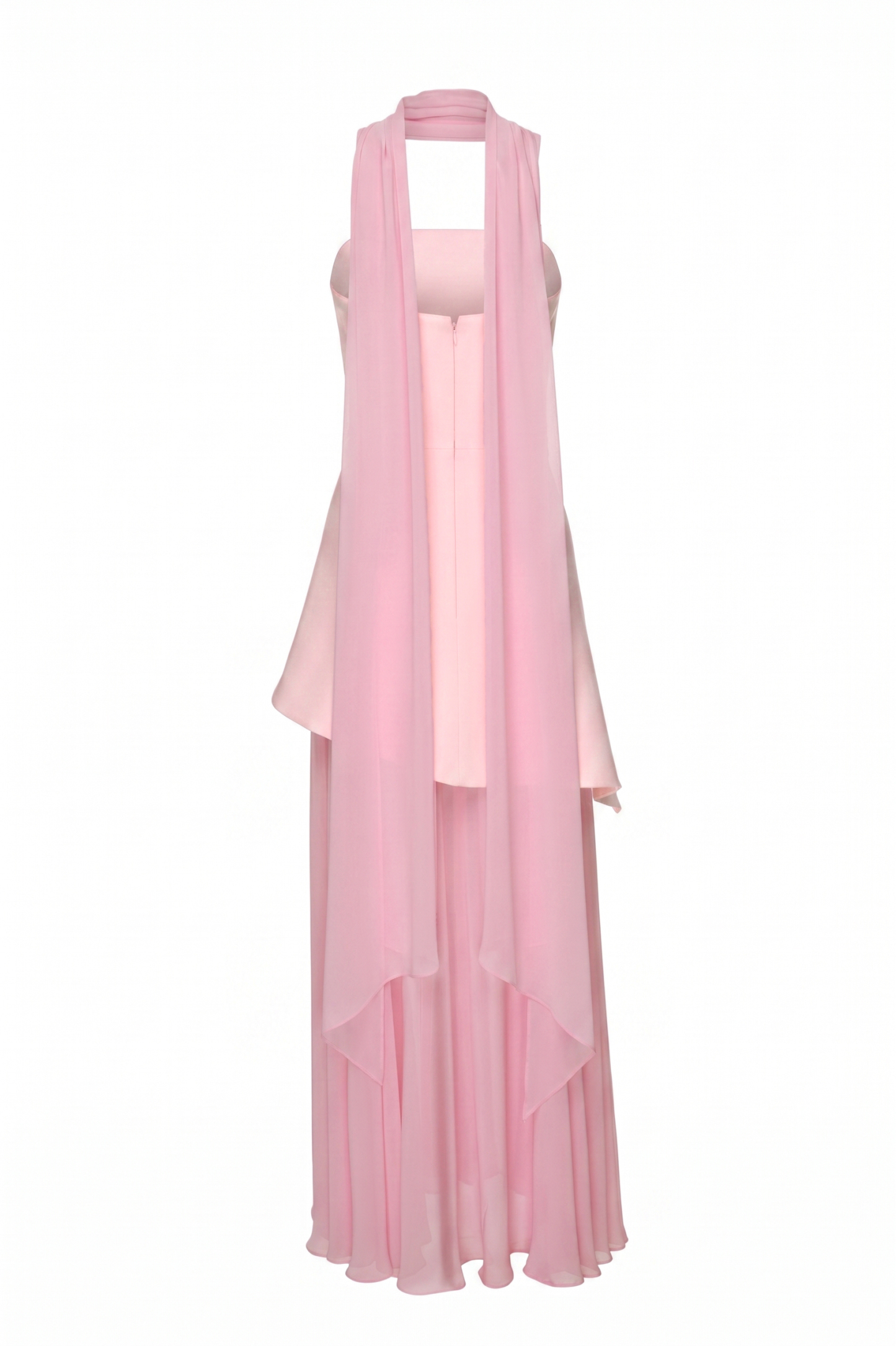 Solid Off-Shoulder Tie-Up Maxi Dress