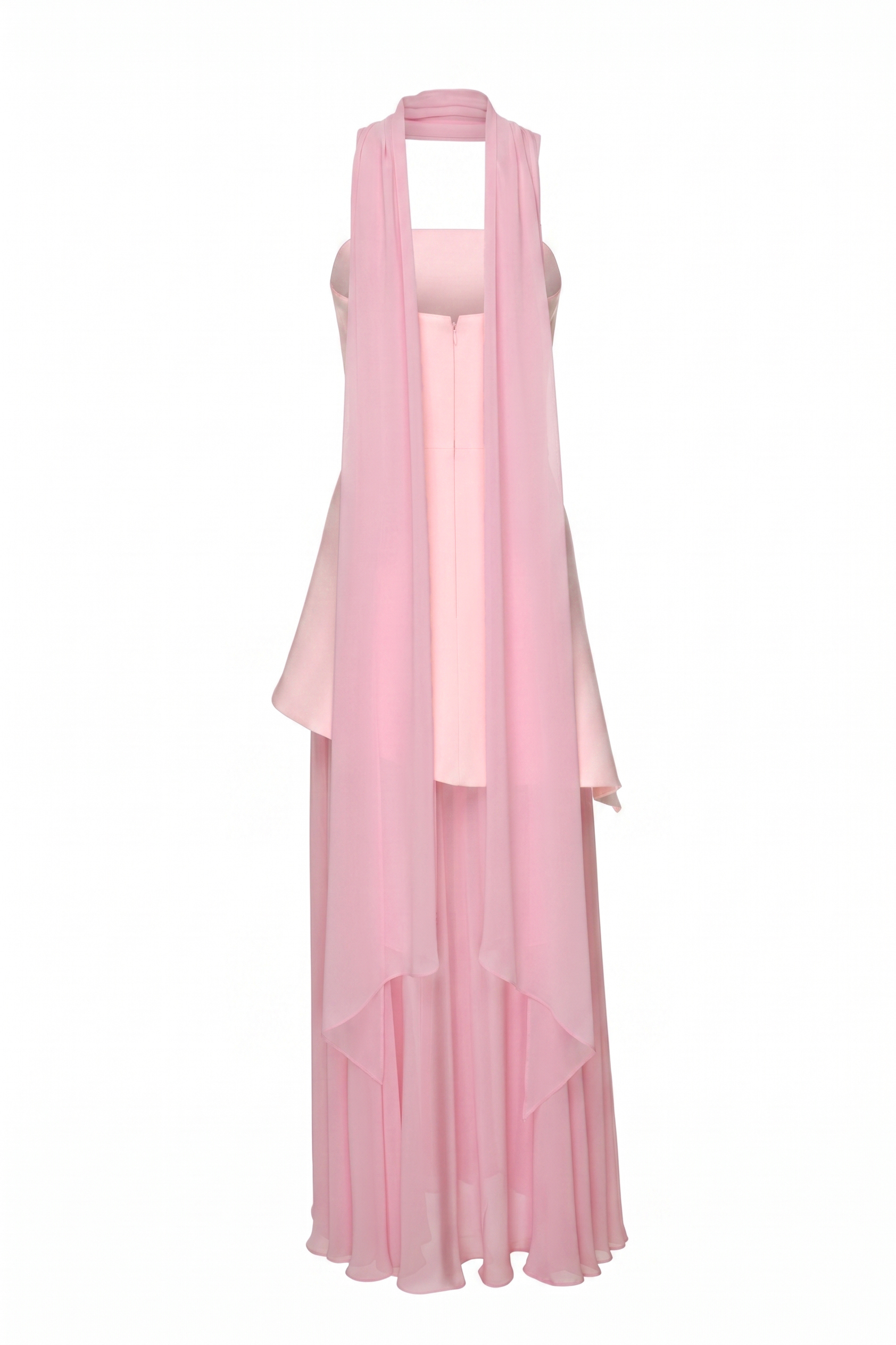 Solid Off-Shoulder Tie-Up Maxi Dress