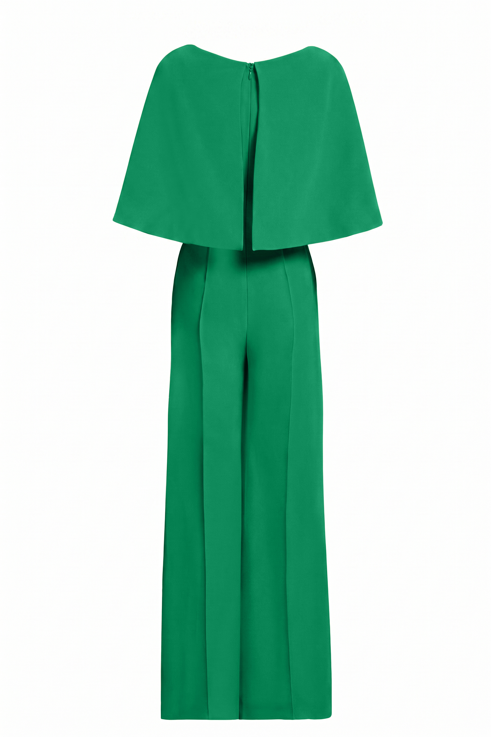V-Neck Bow Cape Sleeve Jumpsuit
