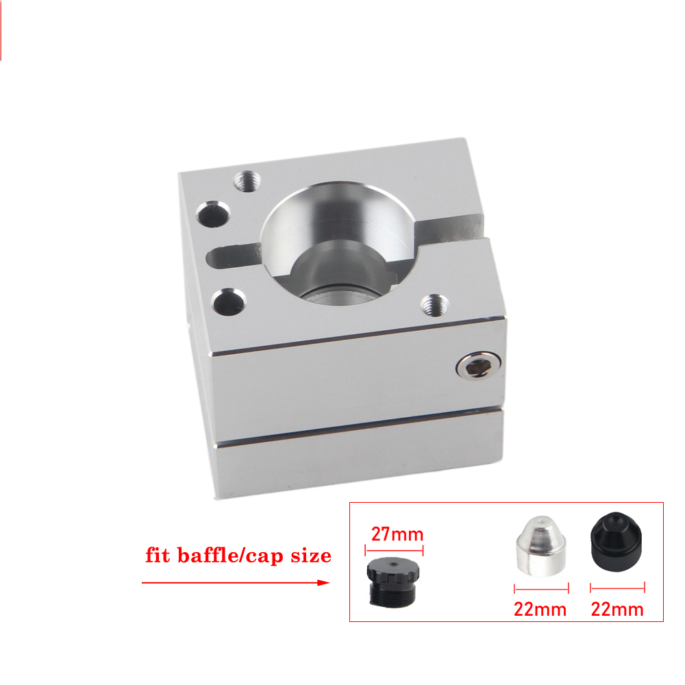 Baffle Cone Cups Guider Aluminum Jig Drill Fixture Kit for 7/8''OD cups, 1.05''OD End Cap Trap